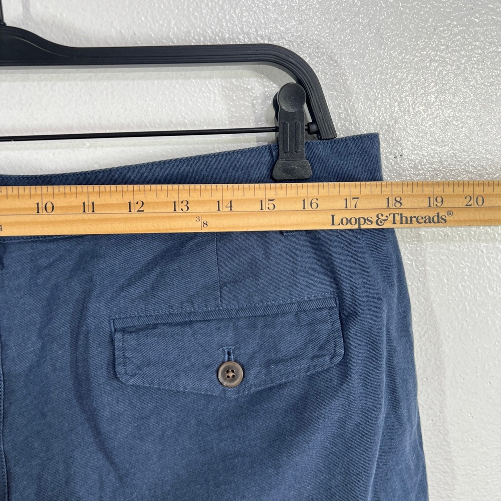 Bonobos Tailored Fit Chino Pants 34x34 Navy Blue Stretch Cotton Flat Front - Picture 7 of 9